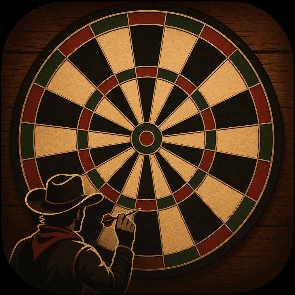 Whole Lotta Darts app icon showing a dartboard